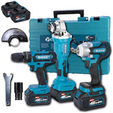 Kit de 3 Máquinas a Bateria - 2x Baterias 48v 4Ah