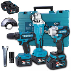 Kit de 3 Máquinas a Bateria - 2x Baterias 48v 4Ah