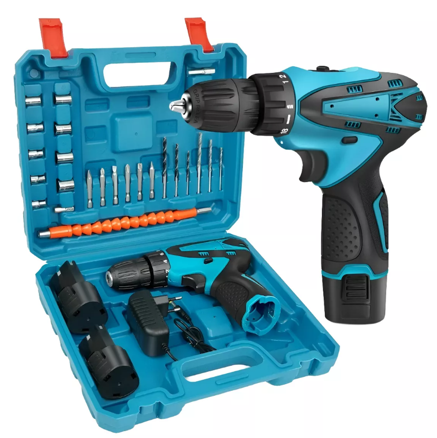 Aparafusadora com 2 Baterias c/acessórios - Garantia de 3 Anos  na Tools Portugal - Apenas 57.90€! Compra agora na Tools Portugal