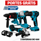 Kit de 4 Máquinas a Bateria - 2x Baterias 48v 4Ah