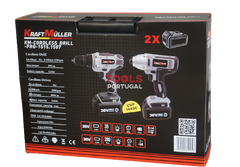 Conjunto Aparafusadora + Máquina de Impacto 36v - Garantia de 3 Anos  na Tools Portugal - Apenas 124.90€! Compra agora na Tools Portugal