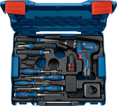 Bosch GSR 12V-15 Kit Berbequim/Aparafusadora+ 8 Ferramentas