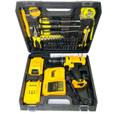 Mala com Ferramentas e Aparafusadora | 2x Baterias e 33 PCS