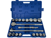 Jogo Chaves Sextavadas 3/4" 21 Peças - Garantia de 3 Anos  na Tools Portugal - Apenas 99.90€! Compra agora na Tools Portugal