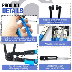 Kit Alicates para Braçadeira de Mangueira – 9 Peças