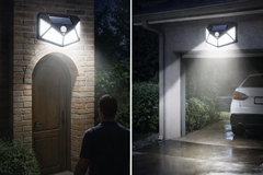 Foco Luz Solar Exterior com 100 Leds