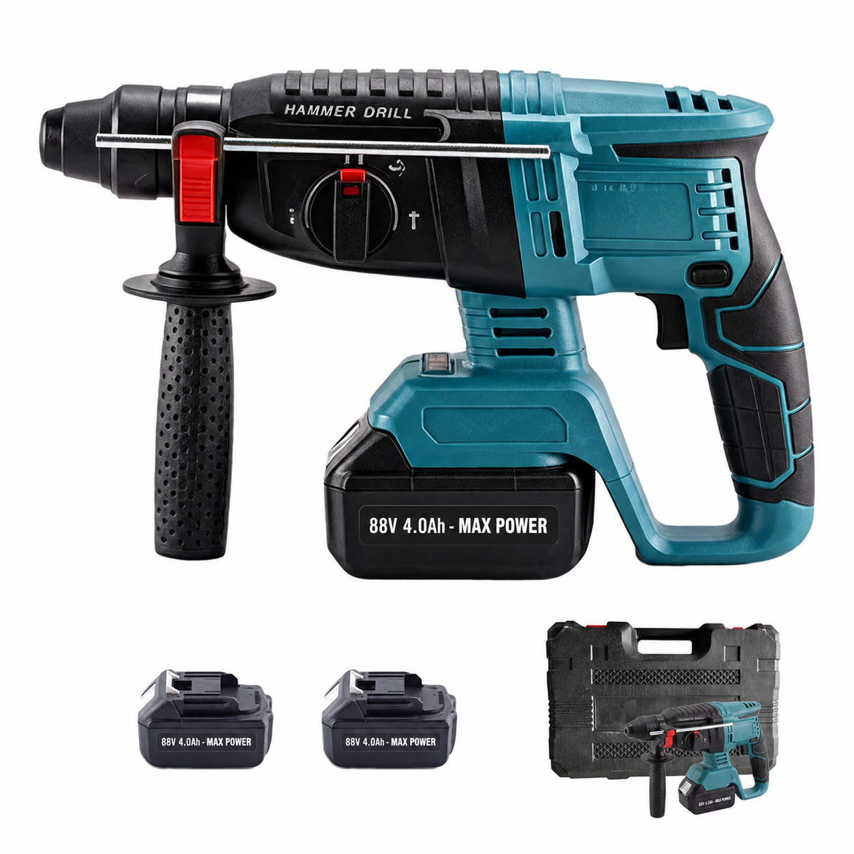 Martelo Perfurador BRUSHLESS 2x Baterias 4.0Ah