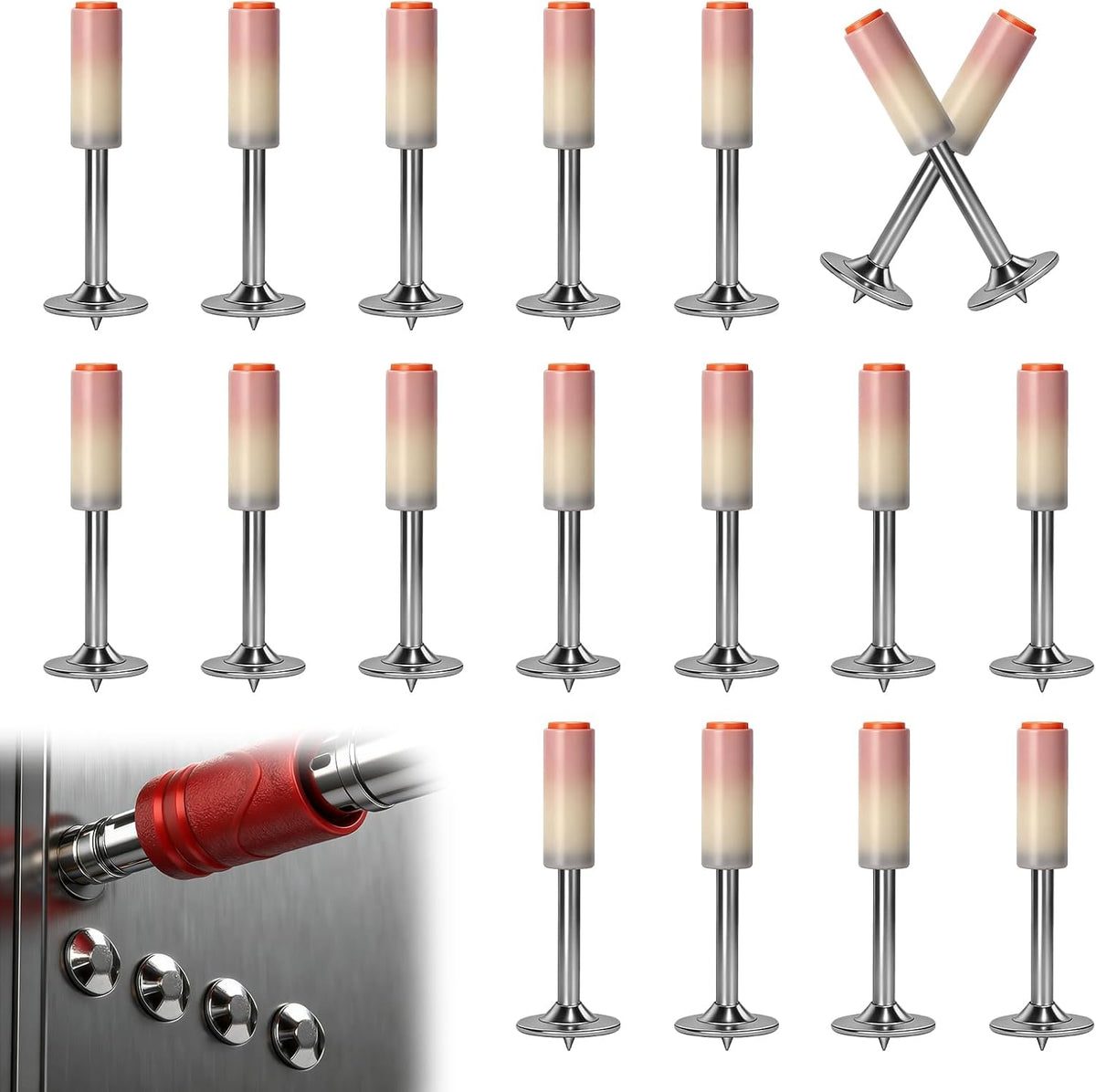 Pack de 100 Pregos para betão para Fixação