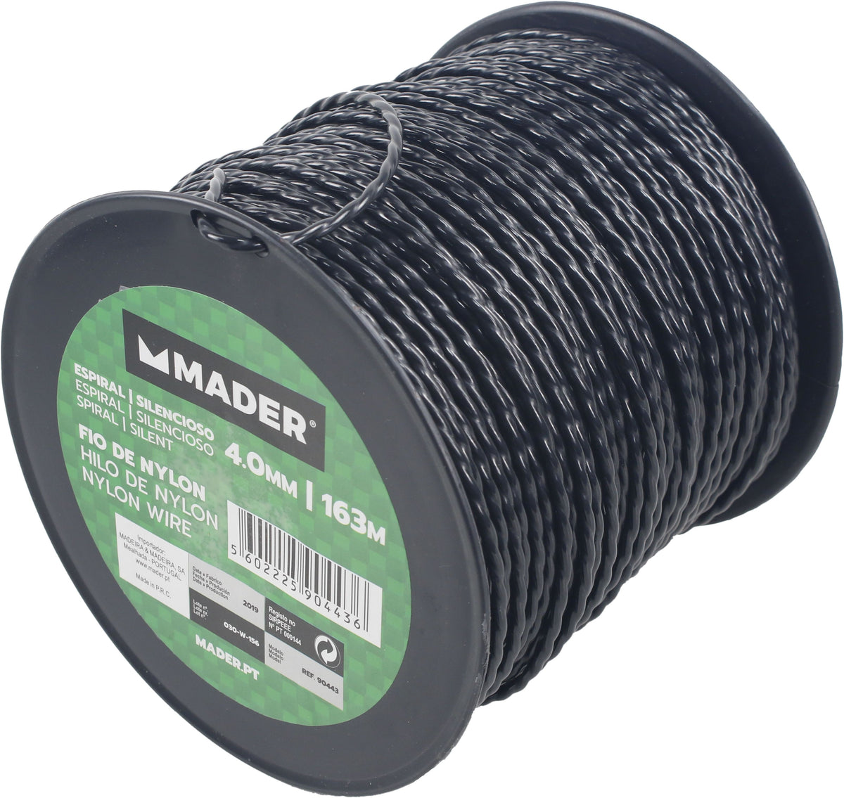 Fio de Nylon Espiral, 4.0mm, 163m | REF 90443 - MADER