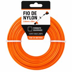 Fio de Nylon 3,0 mm Quadrado — 20 Metros