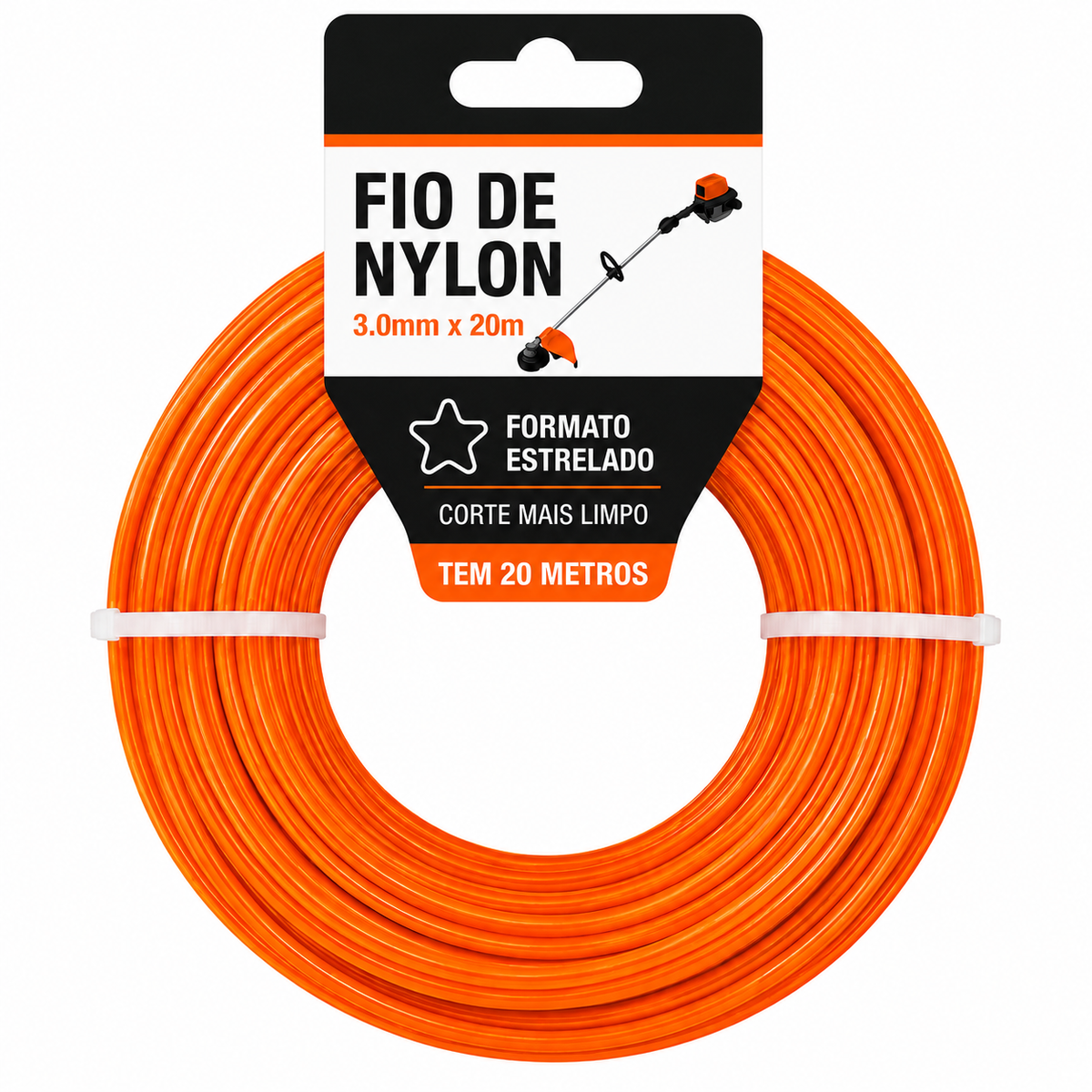 Fio de Nylon 3,0 mm Estrelado — 20 Metros