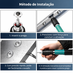 Pack de 100 Pregos para betão para Fixação