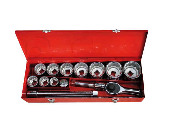 Conjunto de Soquetes 1" 15 Peças - Garantia de 3 Anos  na Tools Portugal - Apenas 179.90€! Compra agora na Tools Portugal