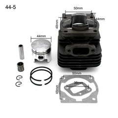 Cilindro Completo com Pistão para Roçadora 52cc — 44 mm