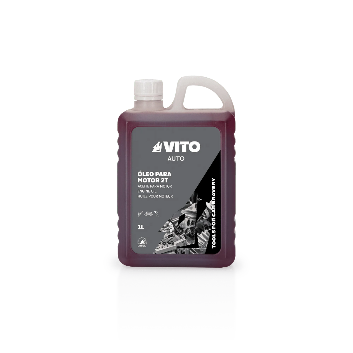 OLEO P/ MOTOR 2T 1LT | VITO - Garantia de 3 Anos  na VITO - Apenas 7.90€! Compra agora na Tools Portugal