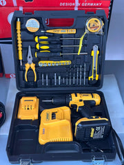 Mala com Ferramentas e Aparafusadora | 2x Baterias e 33 PCS