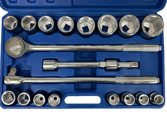 Jogo Chaves Sextavadas 3/4" 21 Peças - Garantia de 3 Anos  na Tools Portugal - Apenas 99.90€! Compra agora na Tools Portugal